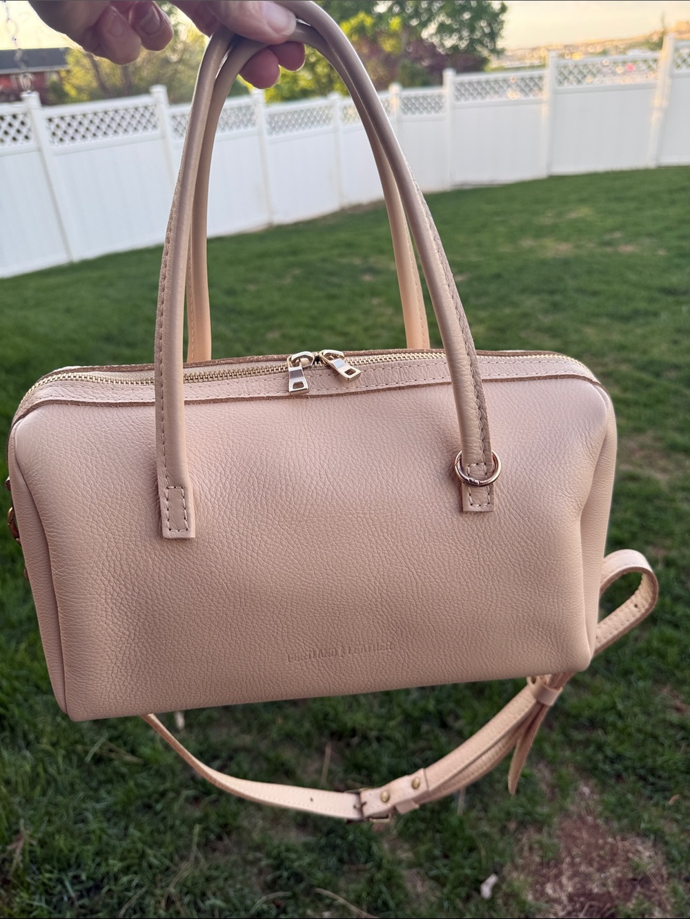 Portland Leather Good Sloan Doctor bag- oversized in color Moonflower - Picture 4 of 9